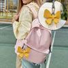 1pc Leather Creative Keychains Colorful Backpack Decoration Exquisite Key Ring Bag Charm Butterfly Pendant