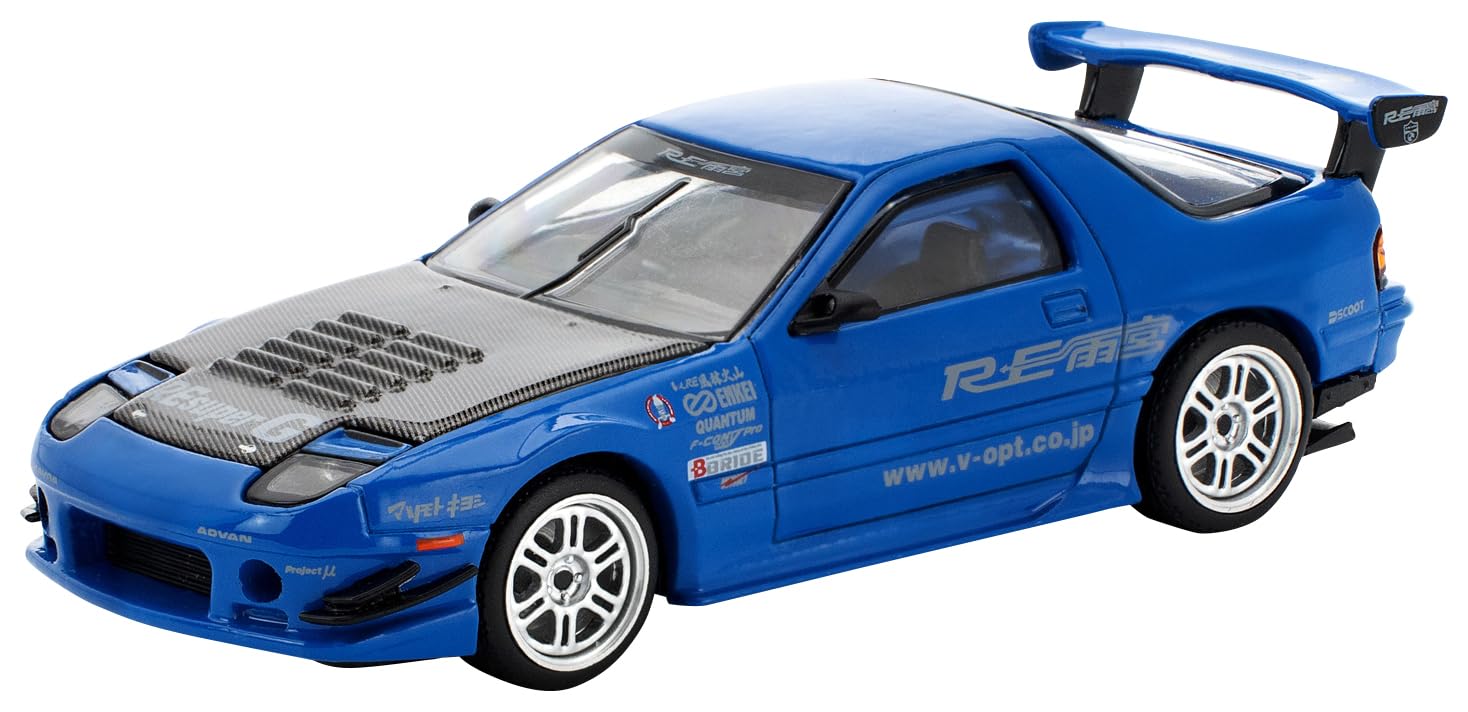 

Genesis Company POP RACE Mazda RE Amemiya RE Amemiya Finished PR640290 1/64 RX-7 (FC3S) - Blue, Model,