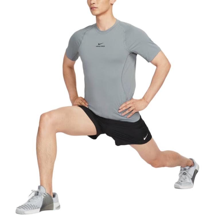 New Nike Pro T Shirts Men's Gray HV0410-084