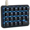 Koolertron Macro Gaming Mechanical Keyboard Customizable Fully Blue Mini Keyboard with Numeric Keypad and Shortcut Portable Wired Keyboard for Video
