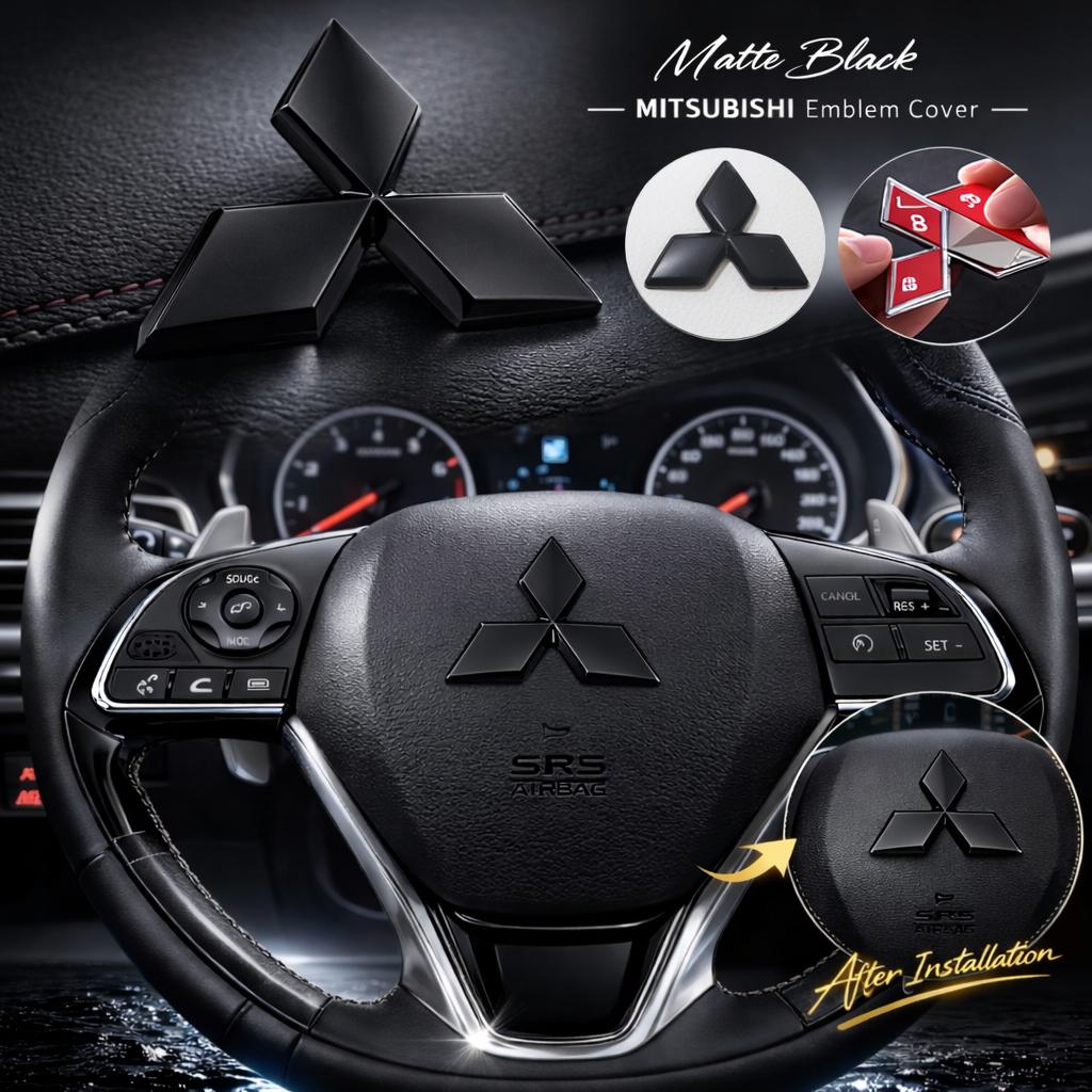 

1pcs 46mm ABS overlay steer wheel emblem Sticker Car Steering Wheel Car Interior Emblem Car styling Accessories For Mitsubishi Mitsubishi overlay&steer wheel emblem
