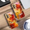 Golden Starry Light For Samsung A 01 52S A04 A05S A10 A12 13 22 23 24 36 42 M02 Note 10 20Ultra 8 9 Golden Glass Phone Case