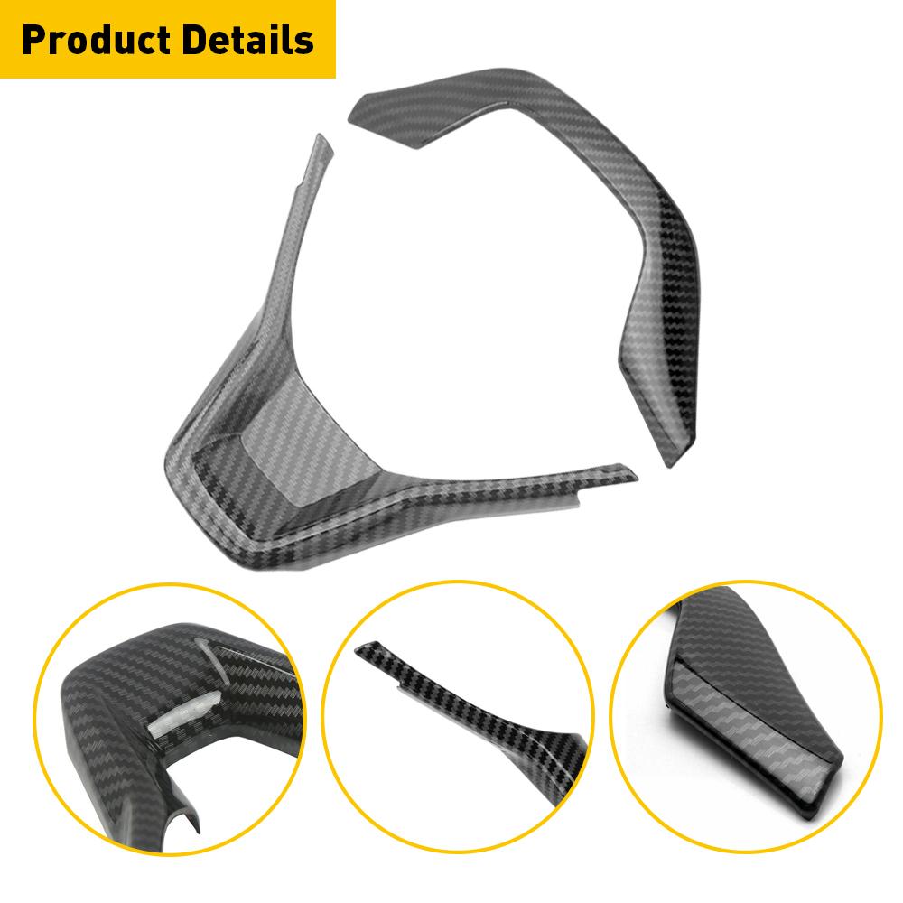 1Set Car Steering Wheel Cover Trim Carbon Fiber Style for 2018-2022 Honda Accord Car Steering Wheel Decoration Cover Accessories
