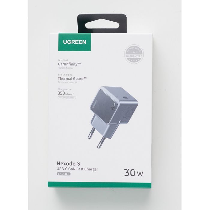 Chargeur secteur GaN - UGREEN - USB-C - 30W - Gris