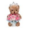 Teddy Bear with Soap Rose Bouquet Gift Box for Valentine's, Birthday, or 520 Day for Girlfriend