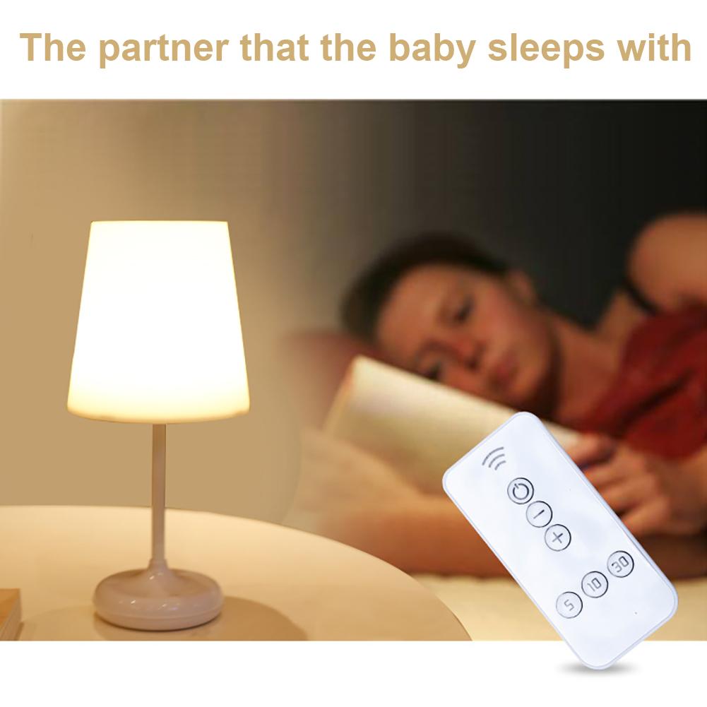 1.5w Led Table Lamp Wireless Remote Control Rechargeable Bedroom Bedside Touch Contral Night Light