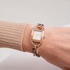 Watch FURLA CHAIN SQUARE Chain Square Pink Gold Dial Stainless Steel Quartz 25MM Watch Jewelry Accessory Accessories WW00026003L3 Brown [FURLA]