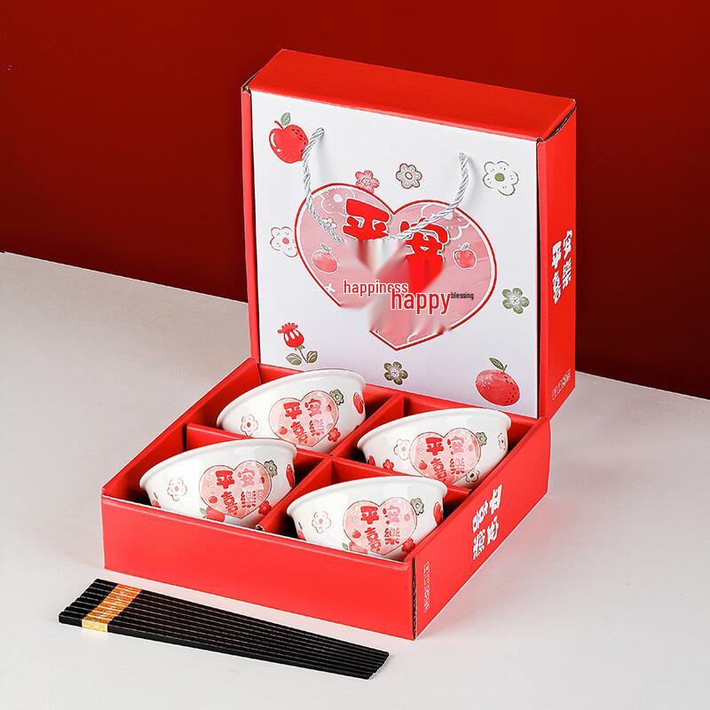 Ceramic Bowl and Chopstick Gift Set