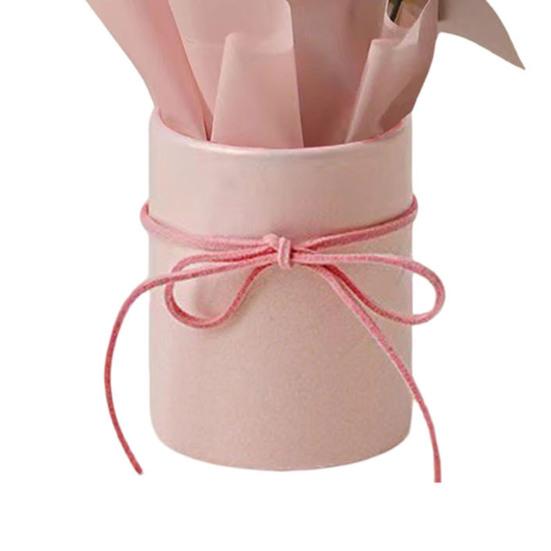 Crochet Flower Bouquet Handcrafted Knitting Flower Ornament Yarn Floral Decoration Mother's Day Birthday Christmas Gift