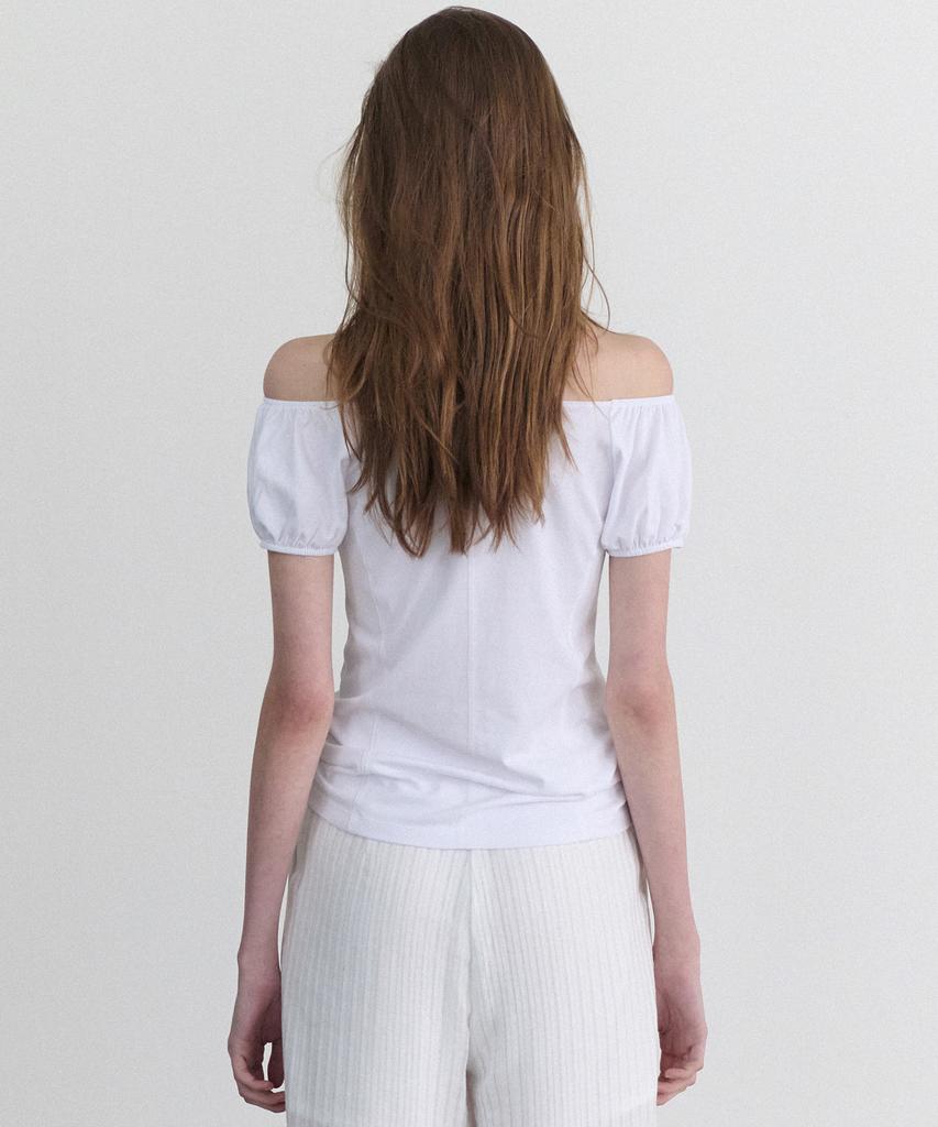 ANDNEEDS Lucy Cap Sleeve Tee (White)