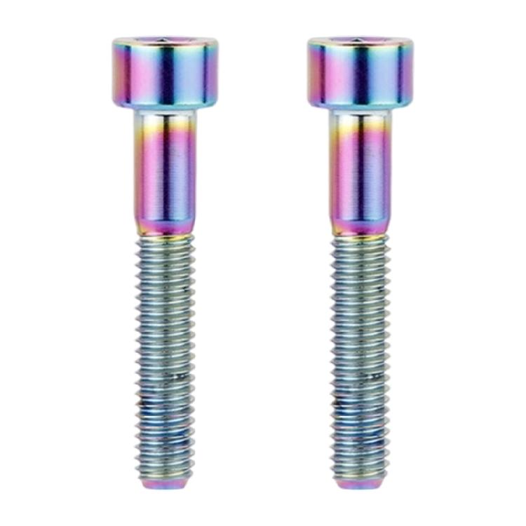 2Pcs Metal Alloy Bike Stem Top Bolt Road Bike Stem Fastening Screw Socket Cap Head Bolts Screw Easy To Install