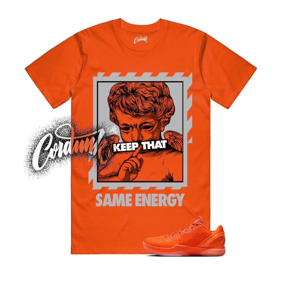 

6 Protro Total Orange Metallic Silver Cosmic Clay T Shirt Match Match ENERGY 2XL