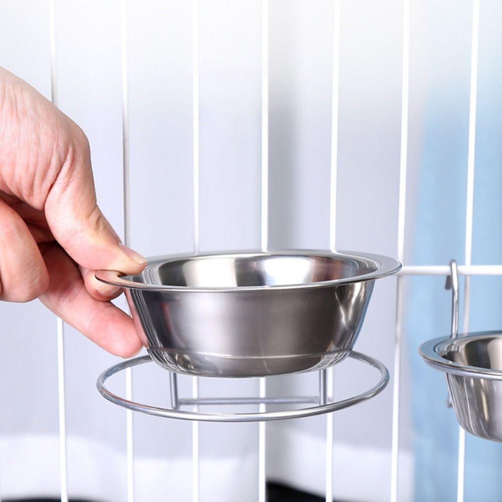 With Clamp Hanging Removable Parrot Food Bowl Parrot Cage Bowl Pet Drinking Feeder Bird Feeding Cup