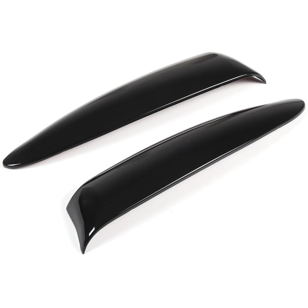 Hcilloend Headlamp Trim for New Fiat 500 Front Lamp ABS Material with Adhesive Easy Exterior Custom Car Set (2016-2024), Decorations, Ultra-Mirror