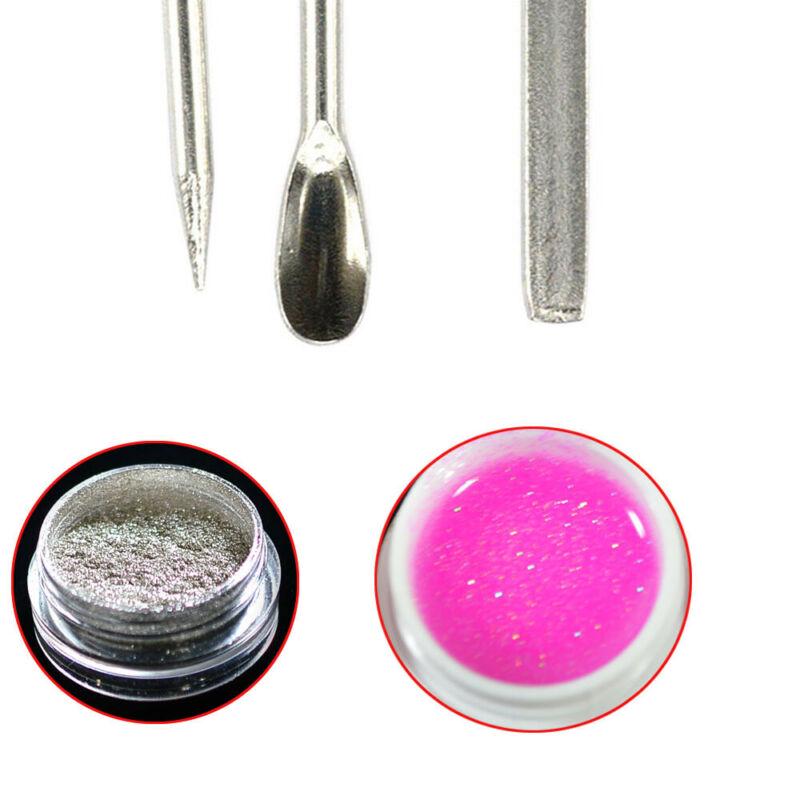 3Pcs Nail Art Stirring Rod Tools UV Gel Polish Acrylic Powder Mixing Tools