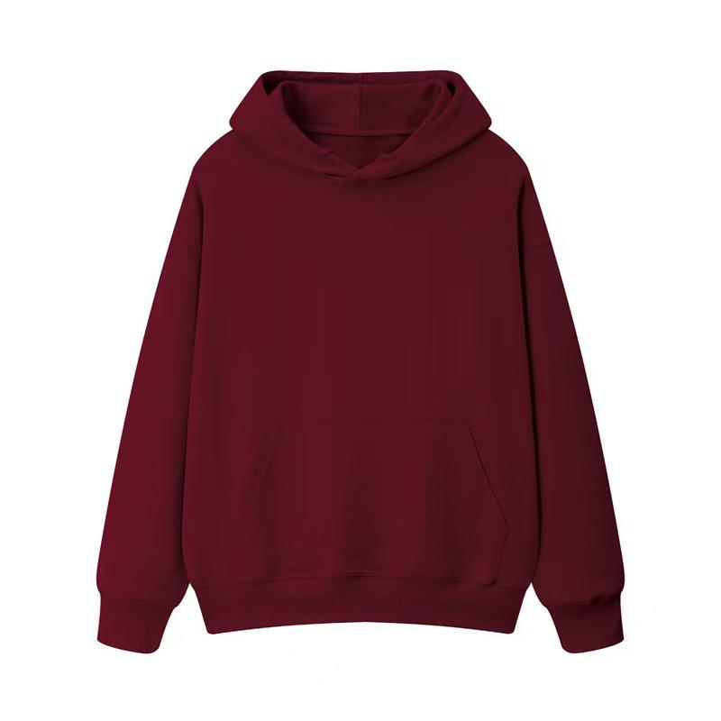 Unisex Slim Fit Hooded Sweatshirt - Warm, Casual Long Sleeve Logo Pullover for Spring & Autumn