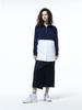 HAUS072C Knit Shirts Mix Top Navy