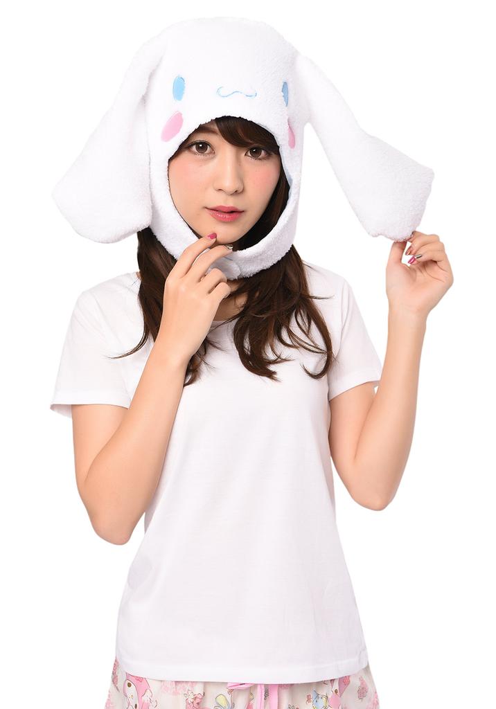 SAZAC Fleece Kigurumi Cap, Cinnamoroll, One Size Fits All, SAN-915