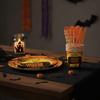 Pumpkin Pattern Disposable Plate Cup Set Decorative Disposable Utensils Set  Home