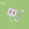 USB Power Adapter With Surge Protection USB Charging Station And Multifunctional Phone Holder 4-Port Power Adapter For Home