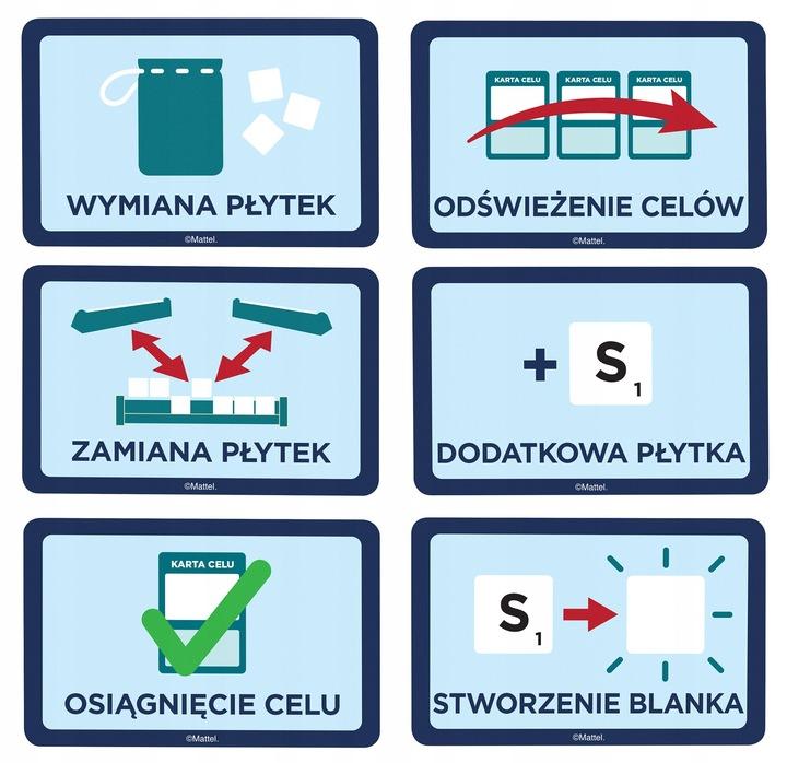 Gra Scrabble Original Wersja Polska Drużynowe - Klasyczne Hxm53 Dwustronne