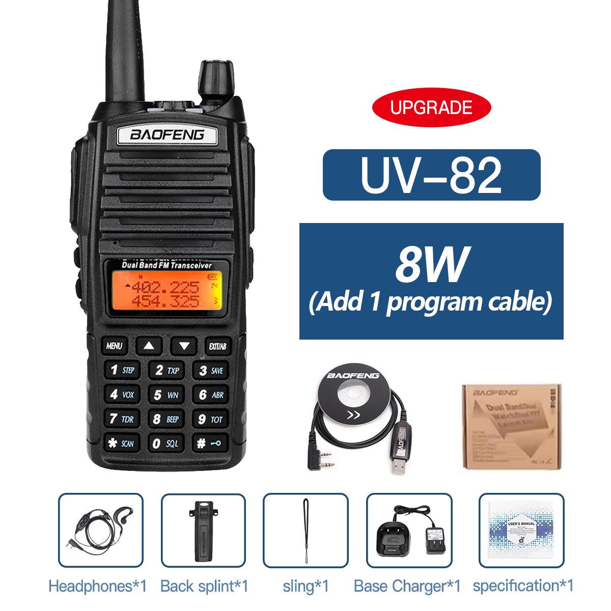 Baofeng UV-82 Dual PTT Walkie Talkie