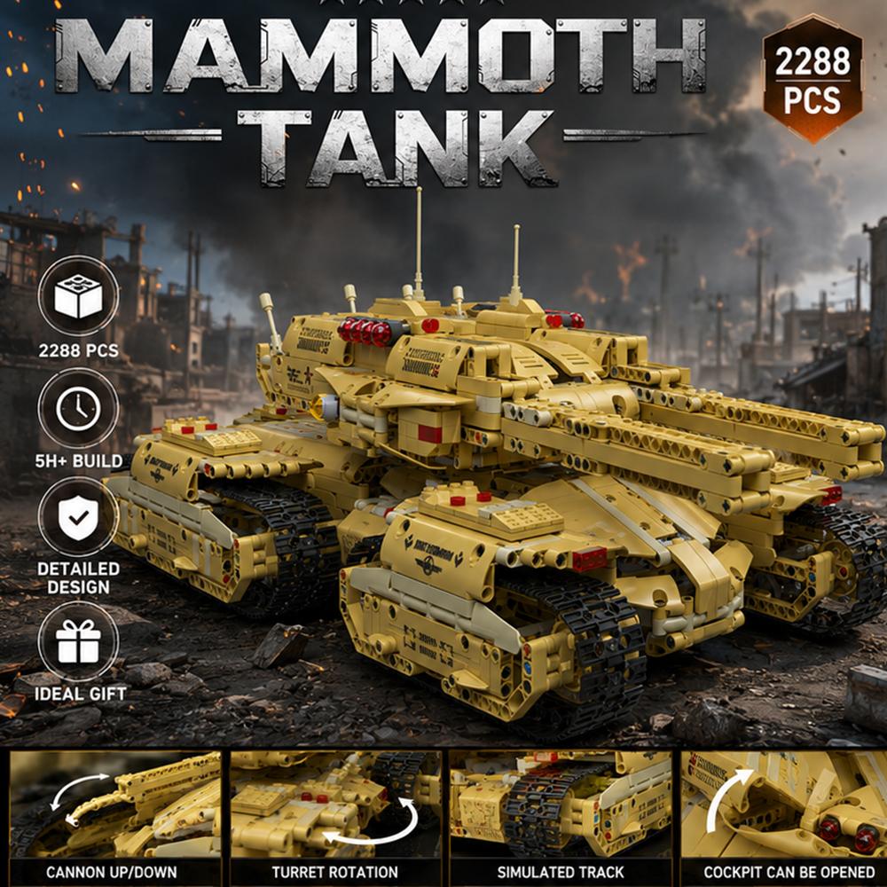 Technic-style MOC Tank — Military  Mammoth