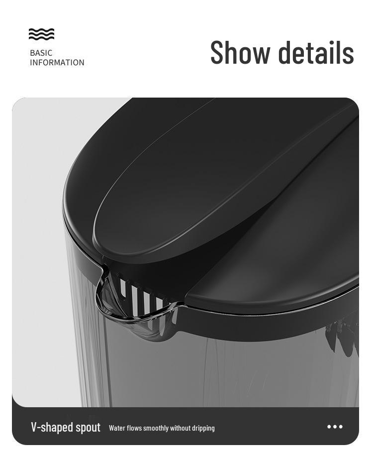 Large Capacity High-Temperature Resistant Plastic Juice and Water Pitcher Set with High Transparency