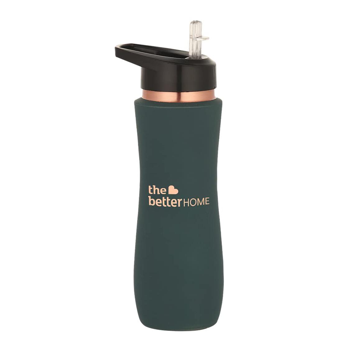 

Медная бутылка зеленая (700 мл), Copper Water Bottle Green, The Better Home