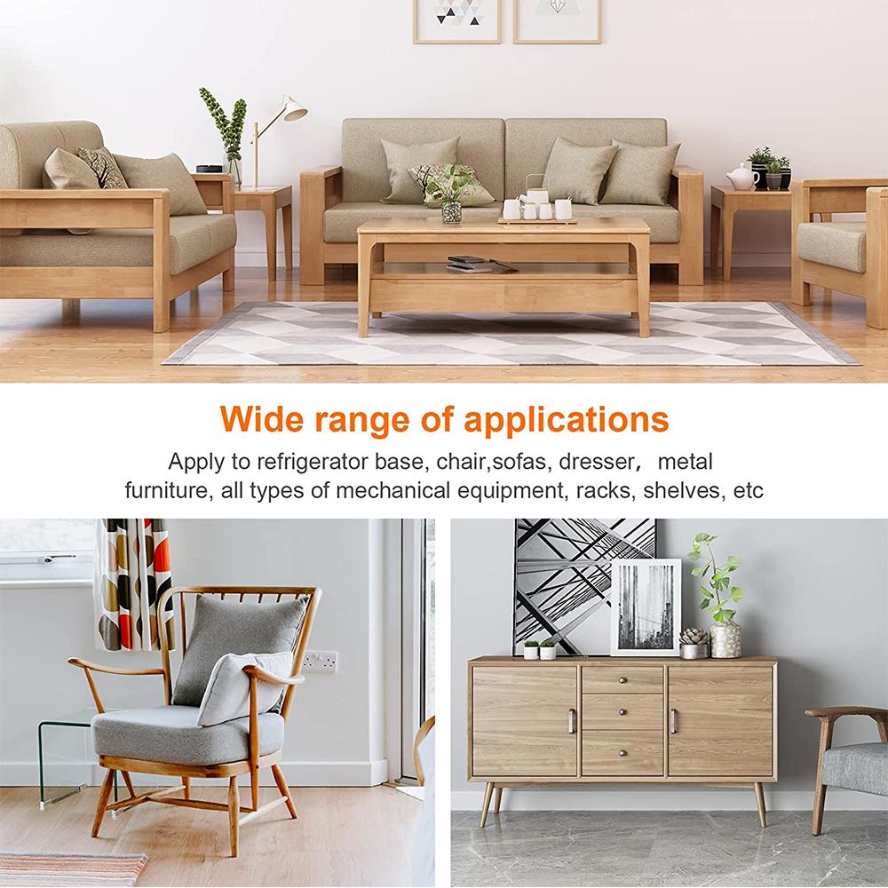 4x 3/8" Threaded Leveling Feet Adjustable Table for Tables Chairs Cabinets Sofa