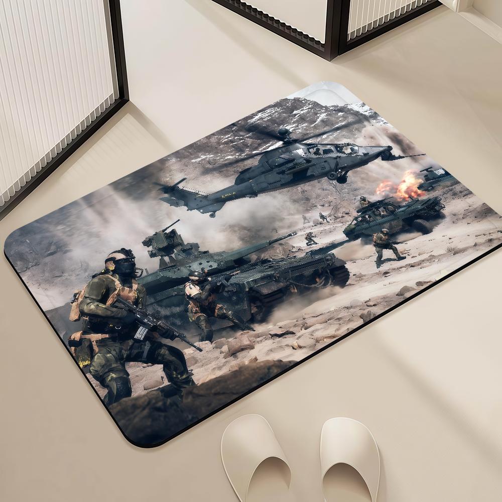Door Mat Game Bedside Entrance Bath Floor Decoration Corridor Door Mat Carpet B-Battlefield Living 6 Room Shooting Balcony