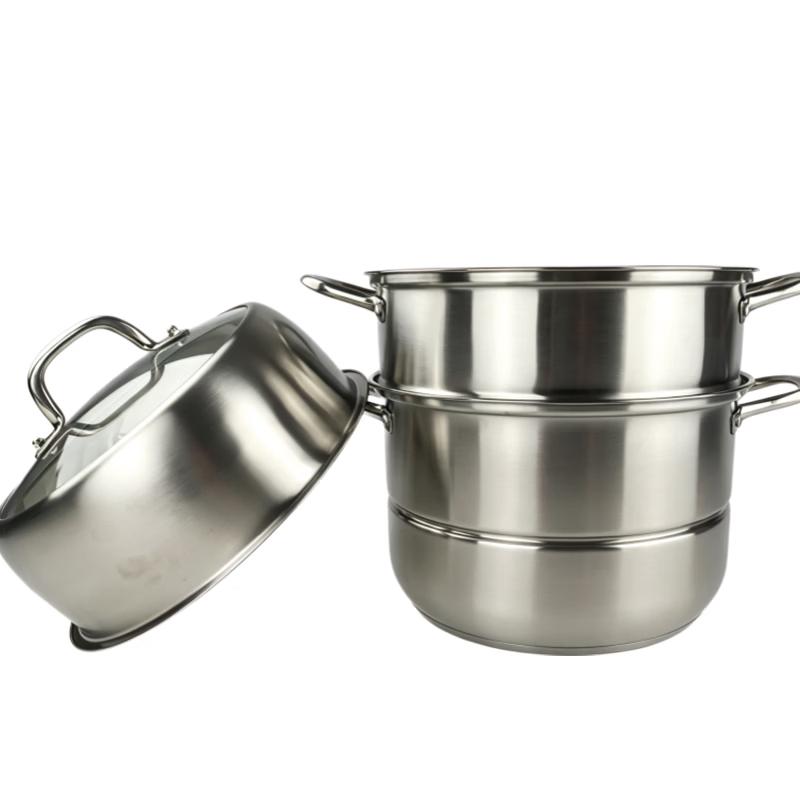 Lu Feng Lai 28cm 3-Layer Stainless Steel Steamer Pot