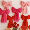 Décoration Murale Géante Nœud Papillon DIY Suspendu Nœuds Galentines Décor Proposition Romantique Mariage Anniversaire Toile de Fond