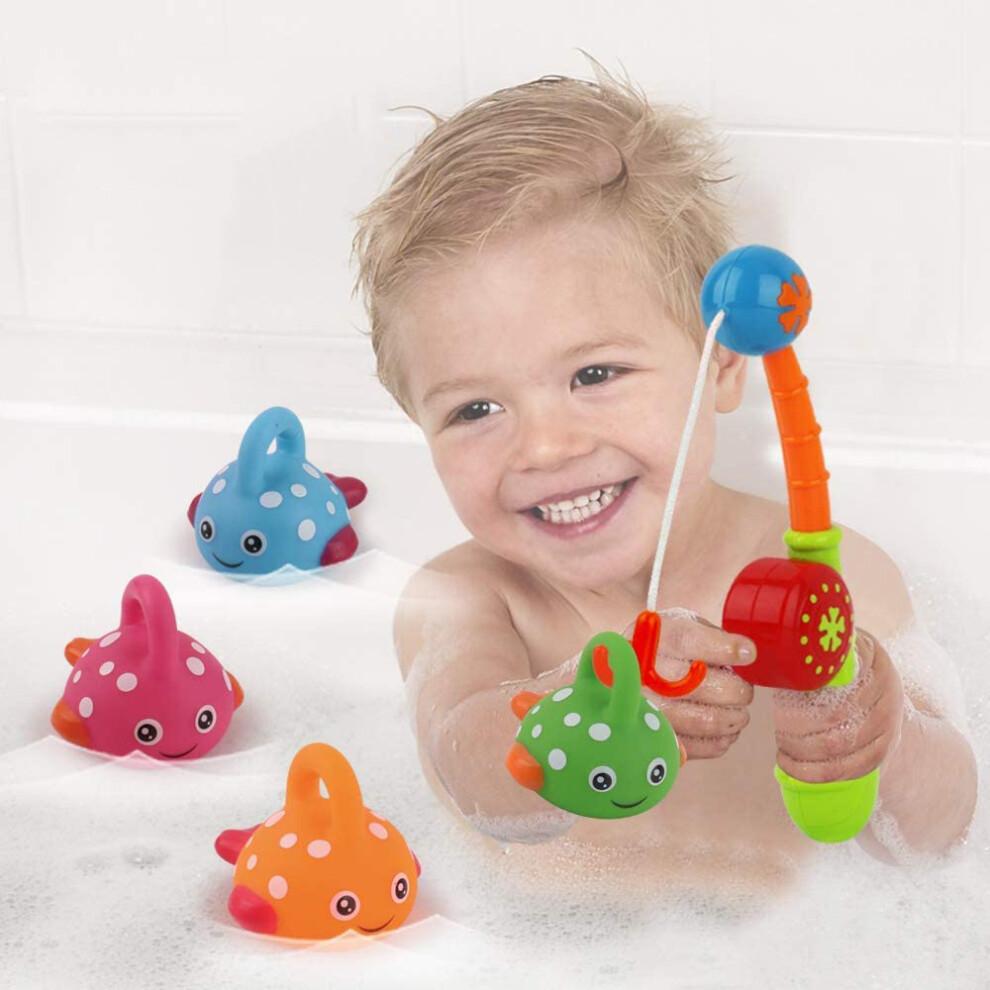 Educational Bath Toy, Confidence Building Non-Toxic Mold Free Floating Animals For Happy Bathing Time In Water Table Pool, 1 Set