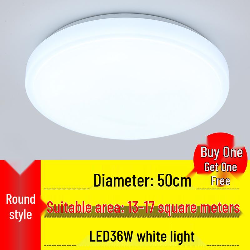 Modern Minimalist Round Ceiling Light: Ideal for Bedrooms, Aisles, Living Rooms, Balconies, Kitchens, and Bathrooms