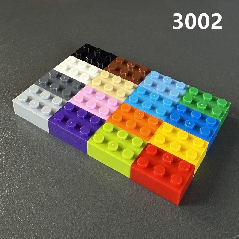 20 Stück Dicke 2x3 DIY Bausteine Figuren Steine Noppen Pädagogisches Plastikspielzeug für Kinder Größe Kompatibel Mit 3002