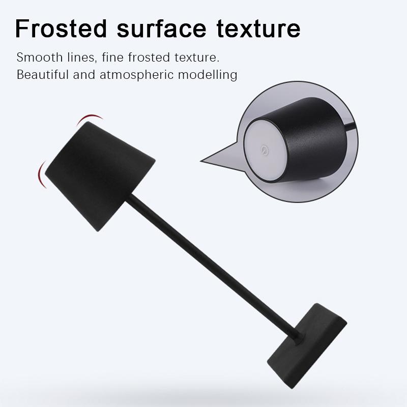 Lamp Table Dimmable Wireless Rechargeable Desk Lamp Bedroom Night Bedside Light for Bar Coffee Hotel Restaurant House Decoration