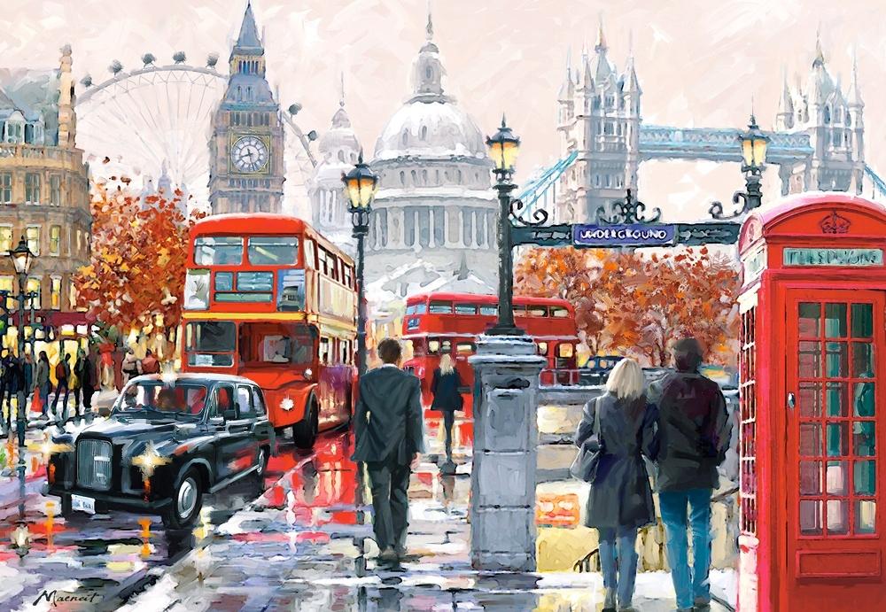 Puzzle 1000 pieces C-103140-2 London Collage