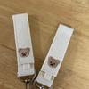 2Pcs Universal Pushchair Clip Baby Stroller Hooks Embroidered Bear Cartoon Hook For Hanging Mommy Bags Diaper Bag Accessories