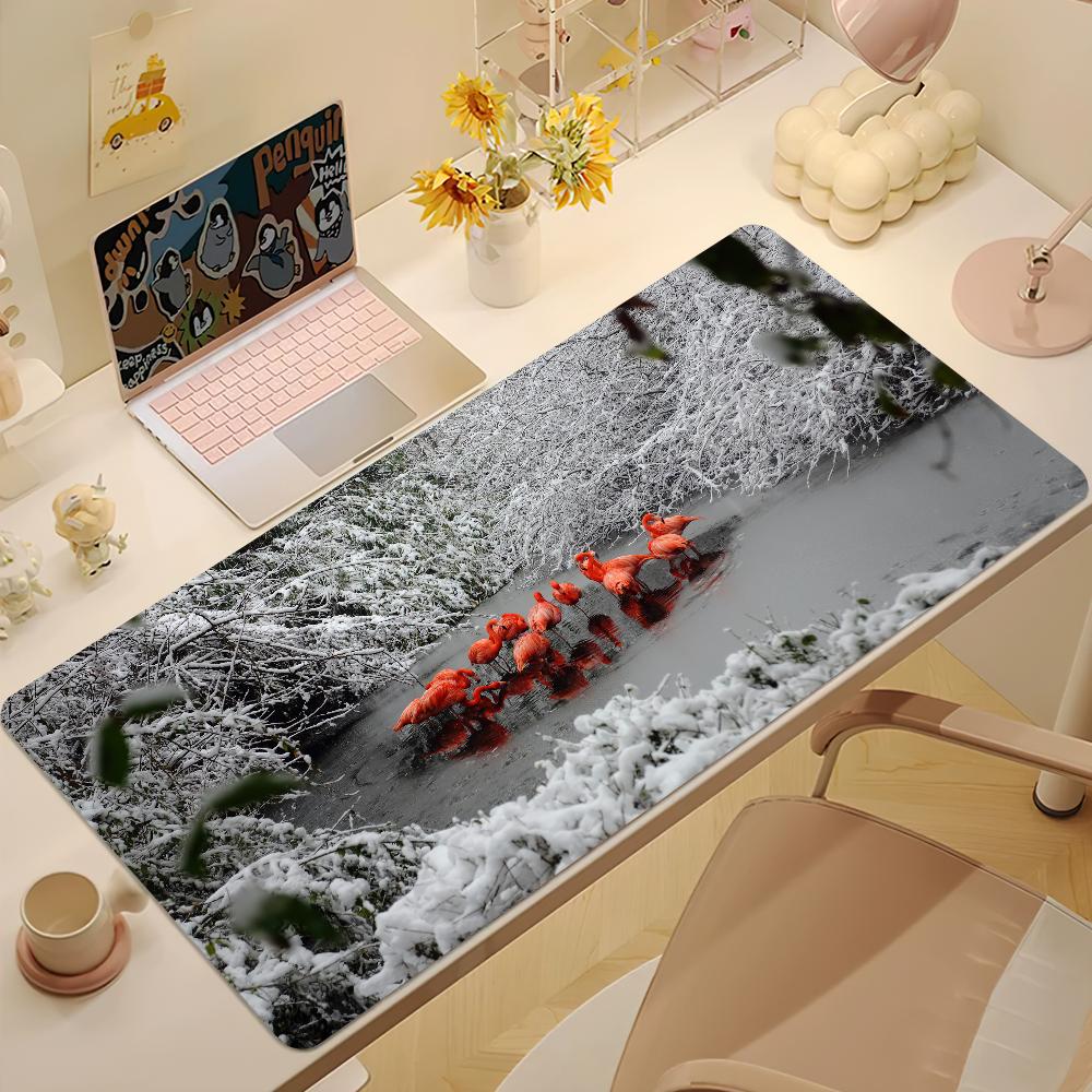 Animal Flamingo Mouse Pad NonSlip Thickened Mousepad Student Gaming Cushion Large Writing Lockedge Office