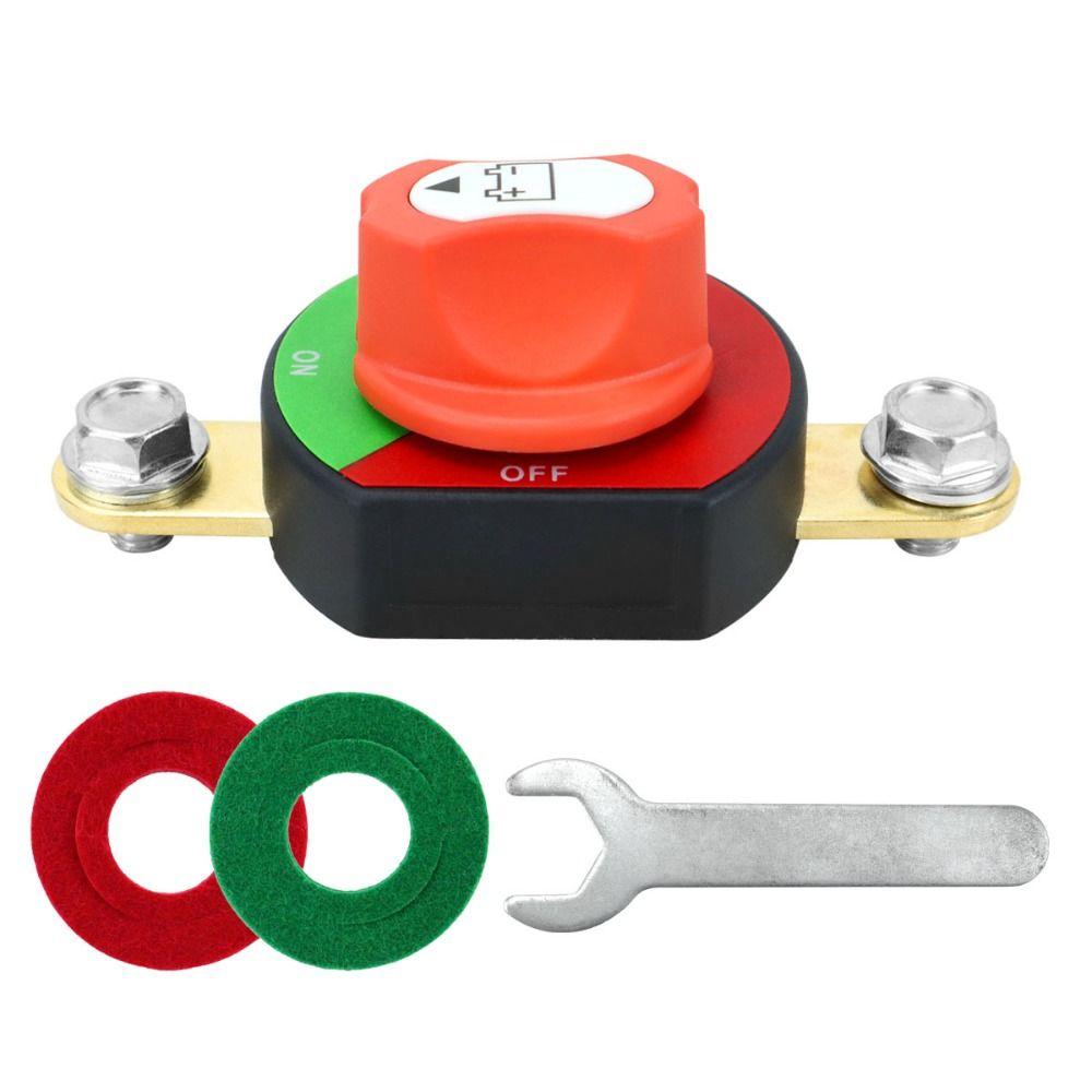 12V-24V Battery Kill Switch 300A Battery Shut Off Switch Durable Power Isolator Switch for Boat