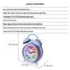 Rainbow Cartoon Nightlight Alarm Clock for Kids - Perfect for Study Desks and Bedrooms