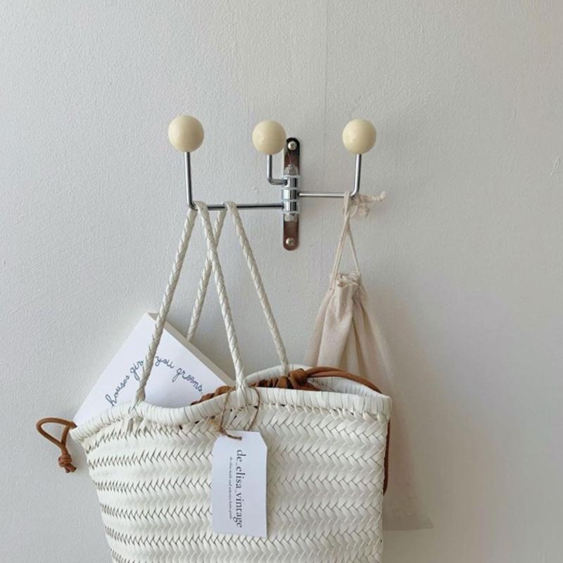 

Retro Wall Hook Creative Cream Color Metal Clothes Hat Holder Rack Bathroom Organizer Home Kids Room Nursery Decoration Hooks 3-hook белый