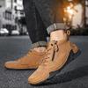 New Handmade Leather Men Boots Fashi Autumn Sneakers Breathable Design Men's Casual Shoes Outdoor Men Ankle Winter Boots