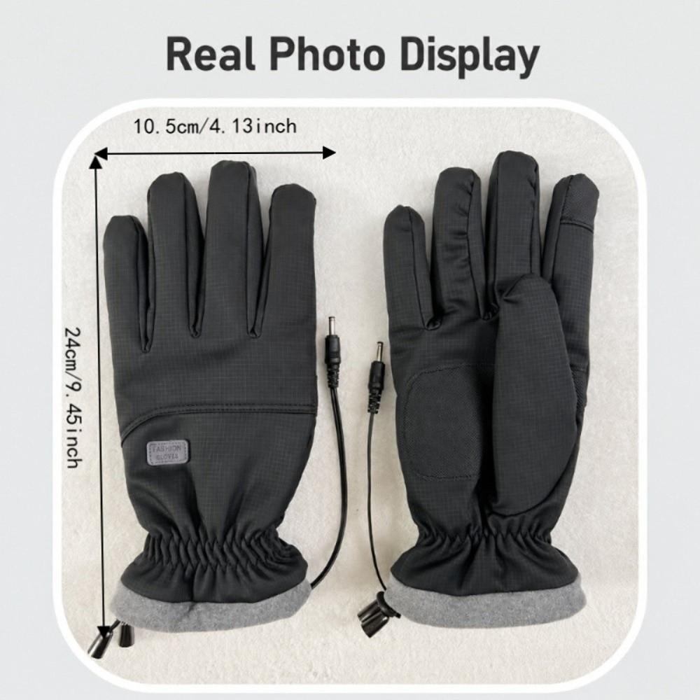 3 Heat Levels Heated Mittens USB Heated Heat Gloves Warm Winter Gloves Winter