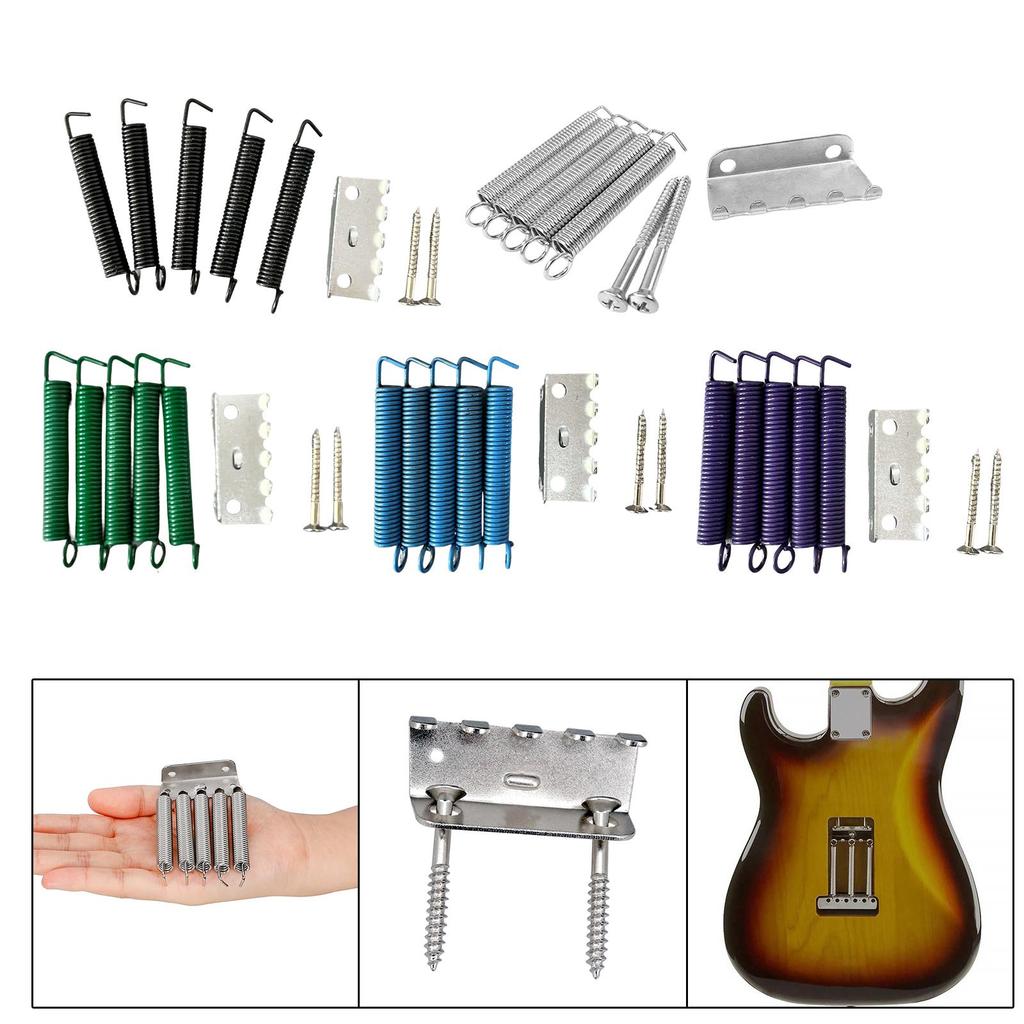 Silent tremolo bridge springs claw and hook, replaced by screw,
