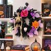 45 cm Seasonal Wreath for Door Wall Window or Porch Use with Dark Finish Round Shape and Entry Area Placement during Seasonal Change