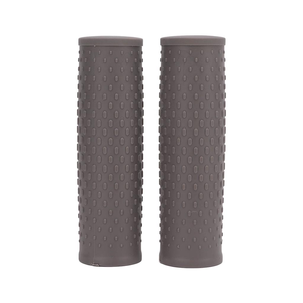 2Pcs Scooter Rubber Handle Grip Cover Rubber Handlebar Grips for Xiaomi M365 PROGray