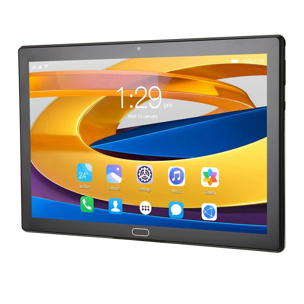 10.1in Tablet 6GB RAM 128GB ROM Front 5MP Rear 8MP Support 2.4GHz 5G WiFi 6000mAh HD Tablet for Android 10 100‑240V