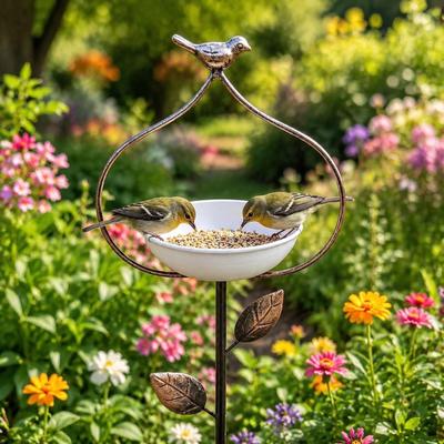 Vogelbad Voederbak Vogelbad Multifunctioneel Compact Vogelvoederstation voor Tuin Terras